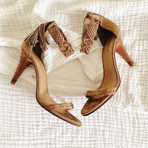Ulla Johnson Suede Braided Heels size 40